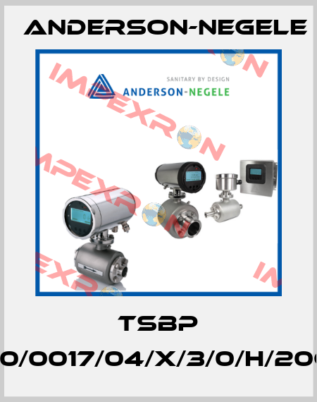 TSBP /C01/X/0/0017/04/X/3/0/H/20C/1/M/0 Anderson-Negele