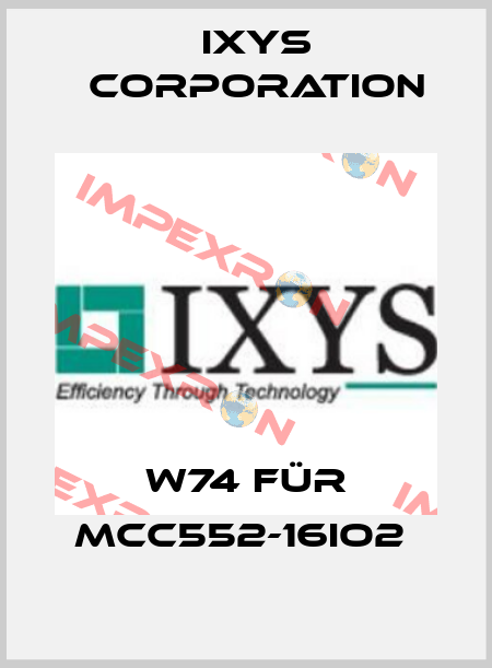 W74 für MCC552-16io2  Ixys Corporation