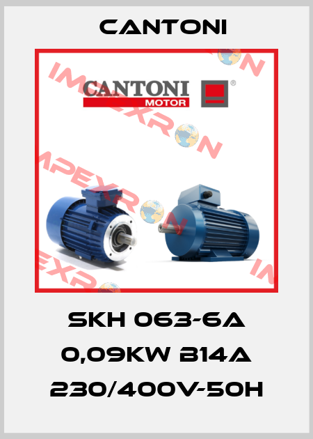 SKH 063-6A 0,09kW B14A 230/400V-50H Cantoni