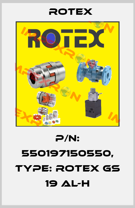 P/N: 550197150550, Type: ROTEX GS 19 AL-H Rotex