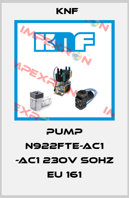 pump N922FTE-AC1 -AC1 23OV sOHZ EU 161 KNF