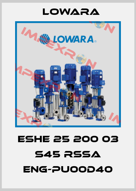ESHE 25 200 03 S45 RSSA ENG-PU00D40 Lowara