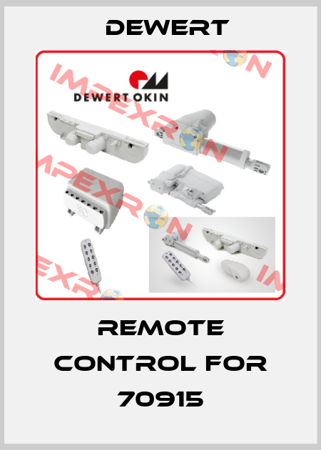remote control for 70915 DEWERT