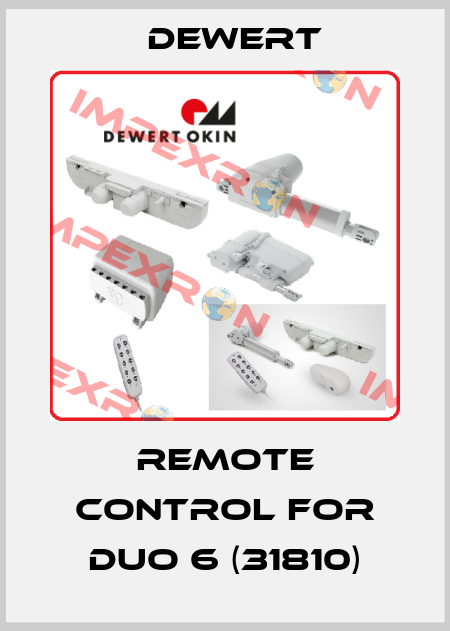 remote control for DUO 6 (31810) DEWERT