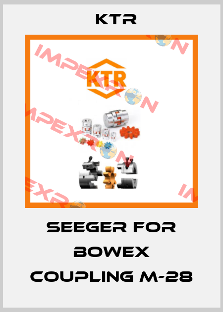 Seeger for BOWEX coupling M-28 KTR