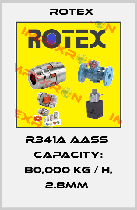 R341A AASS  Capacity: 80,000 kg / h, 2.8mm  Rotex