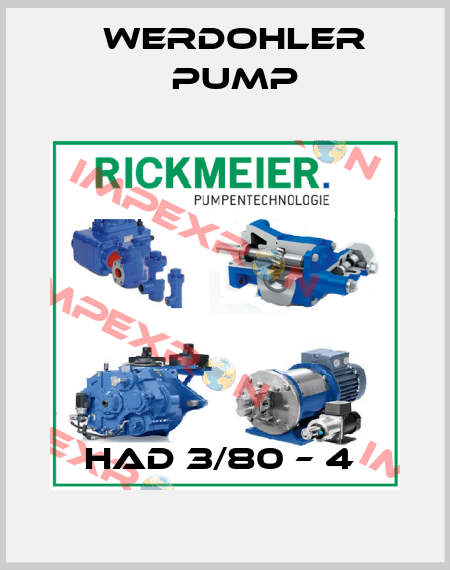 HAD 3/80 – 4  Werdohler Pump