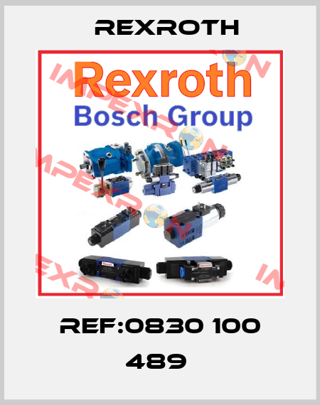 REF:0830 100 489  Rexroth