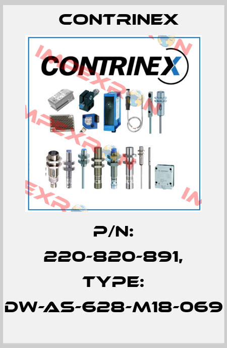 p/n: 220-820-891, Type: DW-AS-628-M18-069 Contrinex