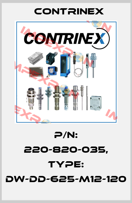 p/n: 220-820-035, Type: DW-DD-625-M12-120 Contrinex