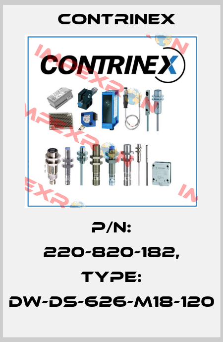 p/n: 220-820-182, Type: DW-DS-626-M18-120 Contrinex