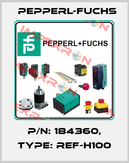 p/n: 184360, Type: REF-H100 Pepperl-Fuchs