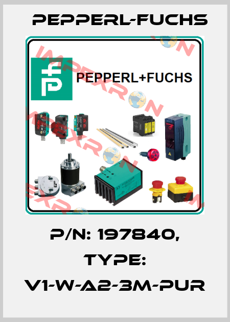 p/n: 197840, Type: V1-W-A2-3M-PUR Pepperl-Fuchs