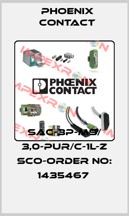 SAC-3P-MS/ 3,0-PUR/C-1L-Z SCO-ORDER NO: 1435467  Phoenix Contact