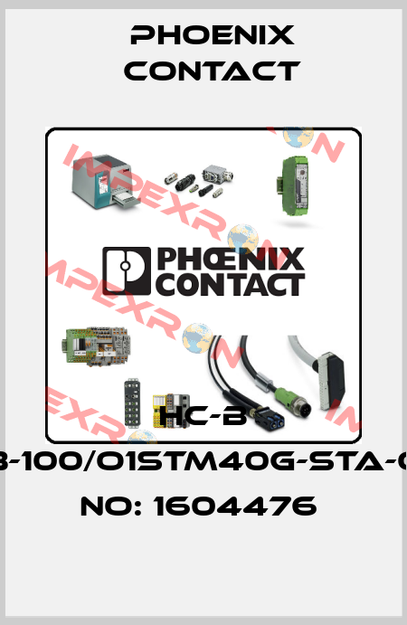 HC-B 16-TMB-100/O1STM40G-STA-ORDER NO: 1604476  Phoenix Contact
