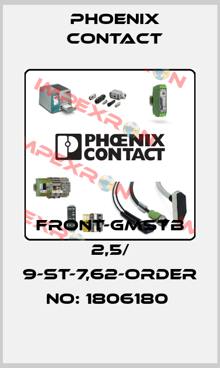 FRONT-GMSTB 2,5/ 9-ST-7,62-ORDER NO: 1806180  Phoenix Contact
