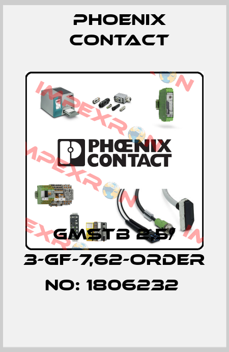 GMSTB 2,5/ 3-GF-7,62-ORDER NO: 1806232  Phoenix Contact