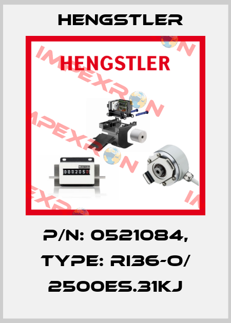 p/n: 0521084, Type: RI36-O/ 2500ES.31KJ Hengstler