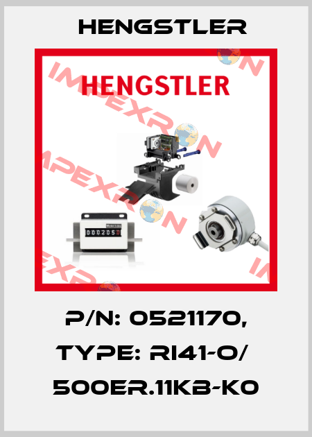 p/n: 0521170, Type: RI41-O/  500ER.11KB-K0 Hengstler