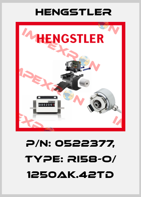 p/n: 0522377, Type: RI58-O/ 1250AK.42TD Hengstler