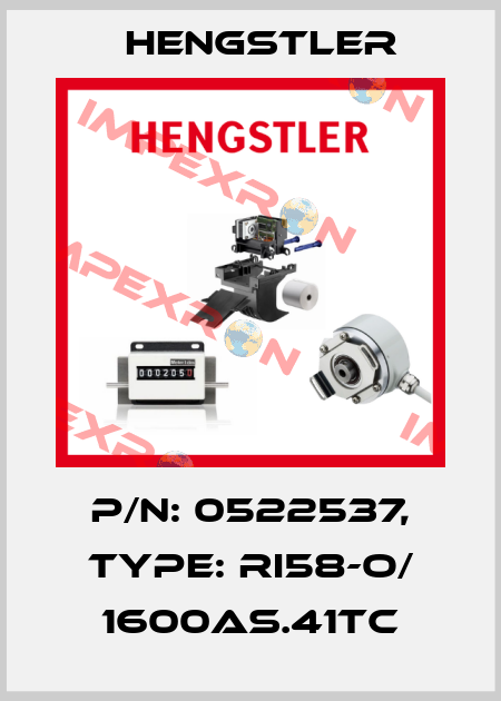 p/n: 0522537, Type: RI58-O/ 1600AS.41TC Hengstler