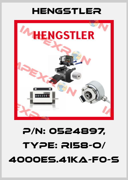 p/n: 0524897, Type: RI58-O/ 4000ES.41KA-F0-S Hengstler