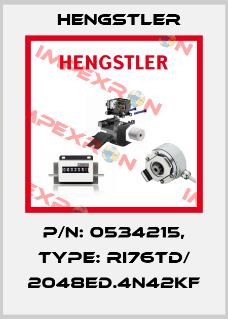 p/n: 0534215, Type: RI76TD/ 2048ED.4N42KF Hengstler