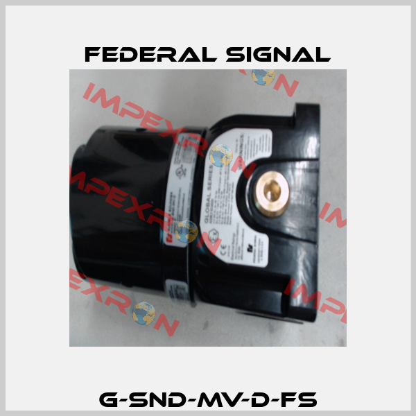 G-SND-MV-D-FS FEDERAL SIGNAL