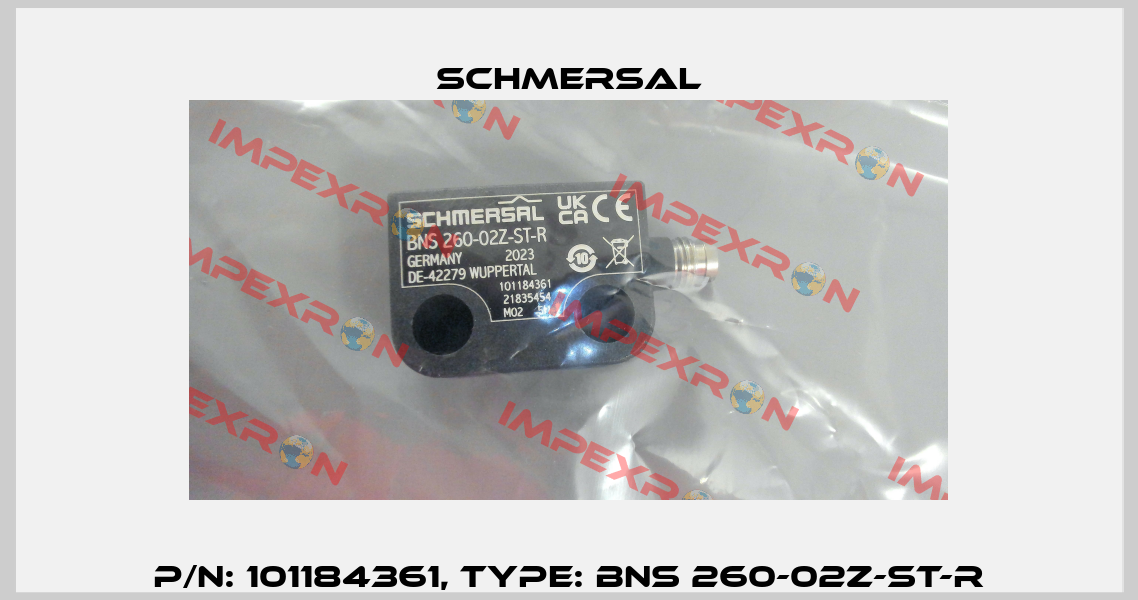 p/n: 101184361, Type: BNS 260-02Z-ST-R Schmersal