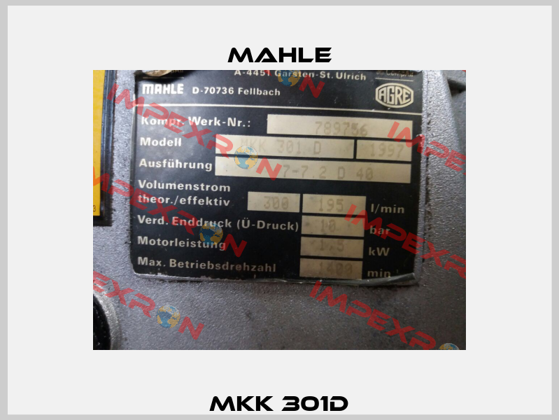 MKK 301D MAHLE