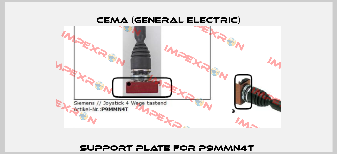 Support plate for P9MMN4T  Cema (General Electric)