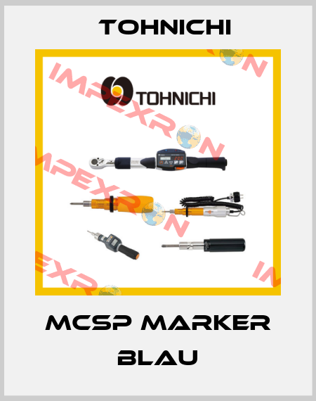 MCSP Marker Blau Tohnichi