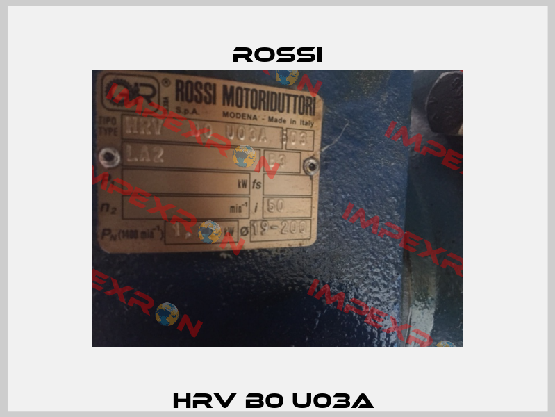 HRV B0 U03A  Rossi