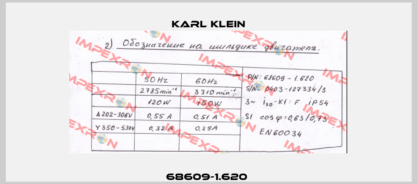 68609-1.620  Karl Klein
