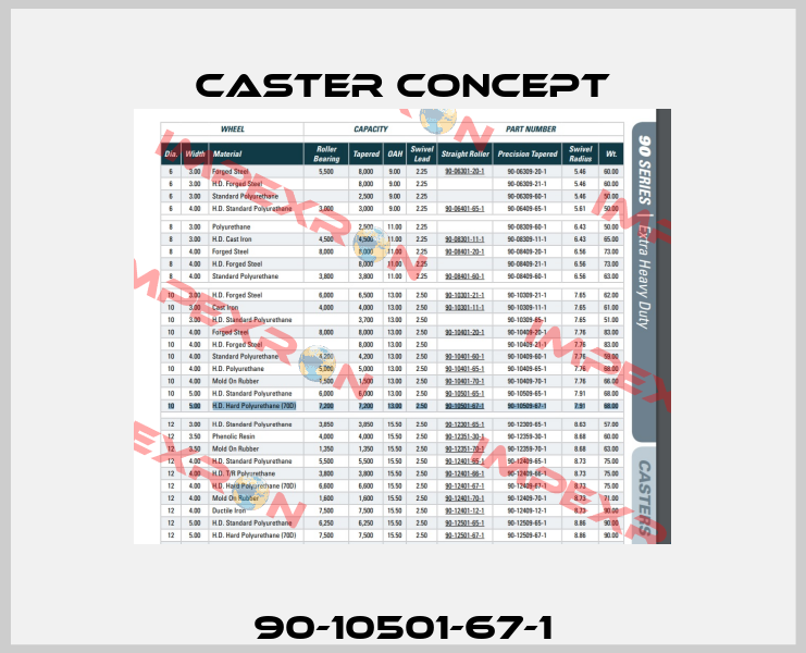 90-10501-67-1 CASTER CONCEPT