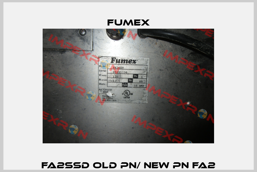 FA2SSD old PN/ new PN FA2 Fumex