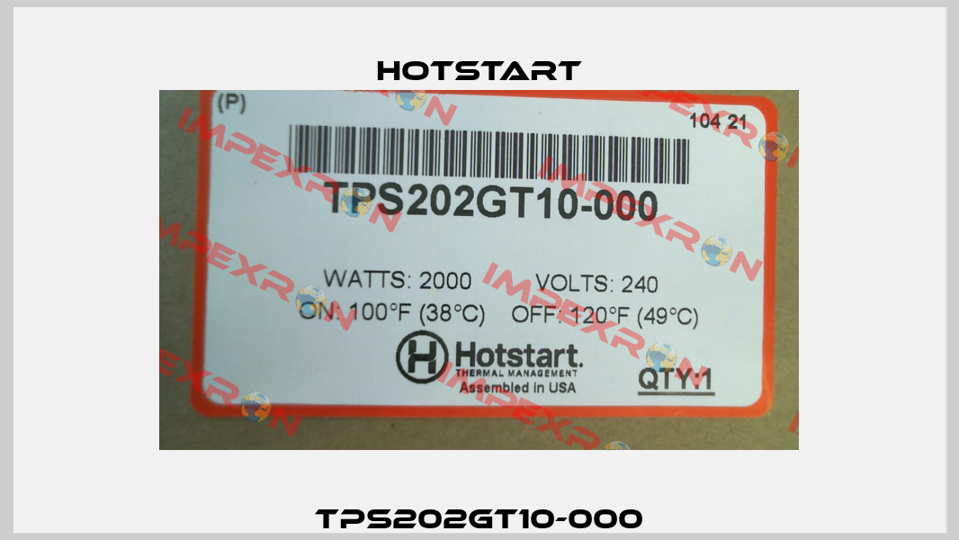 TPS202GT10-000 Hotstart