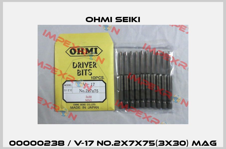 00000238 / V-17 No.2x7x75(3x30) MAG Ohmi Seiki