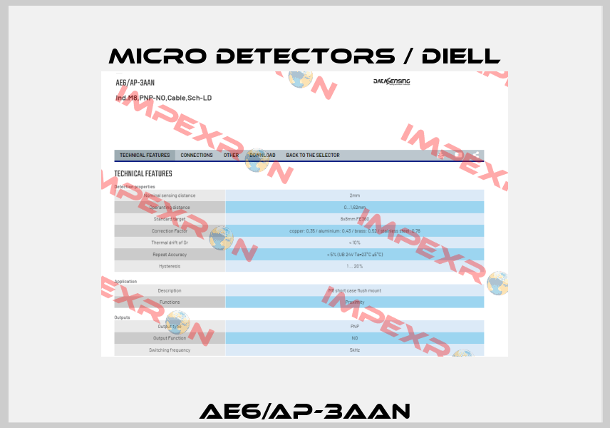 AE6/AP-3AAN Micro Detectors / Diell