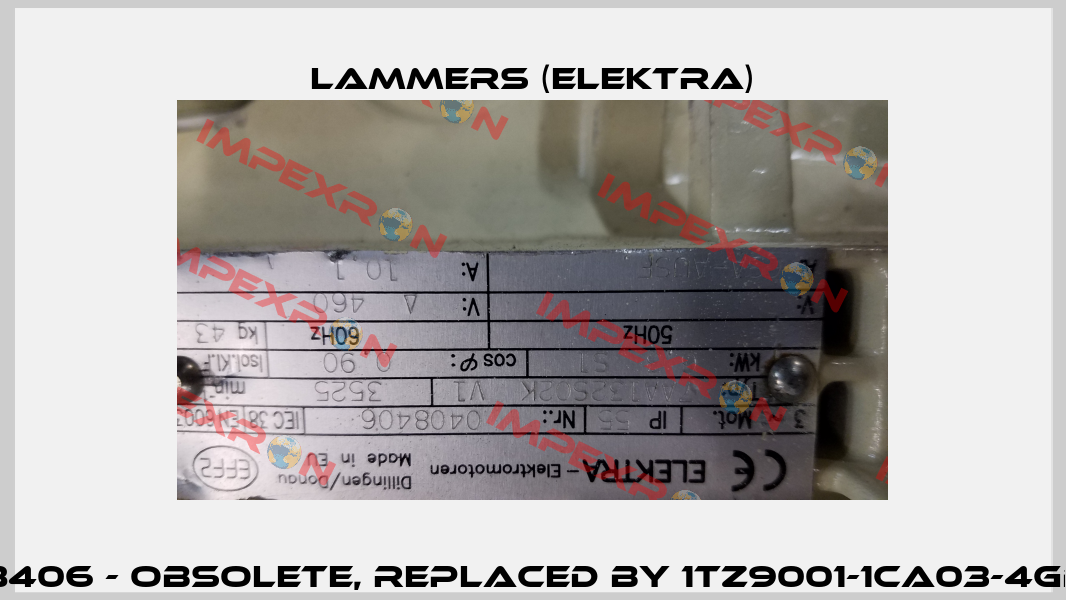  0408406 - obsolete, replaced by 1TZ9001-1CA03-4GB4-Z   Lammers (Elektra)