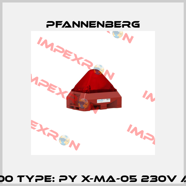 P/N: 21554105000 Type: PY X-MA-05 230V AC RD RAL3000 Pfannenberg
